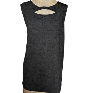 Black Knit Sleeveless Blouse Size 3X